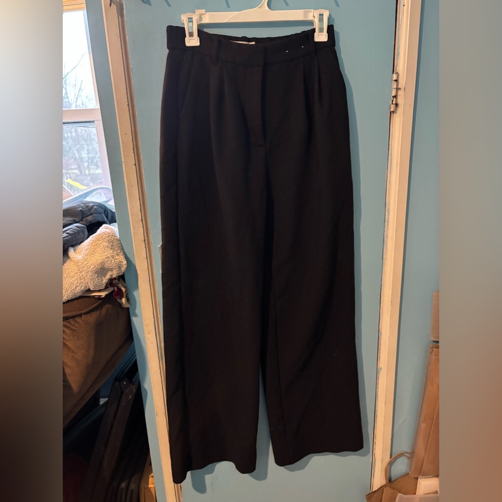 Abercrombie & Fitch Black Wide Leg Pants